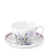 Набор чайная пара Lavender (4 фарфоровые чашки 220 мл. с блюдцами)
