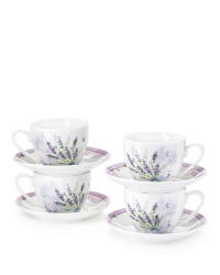 Набор чайная пара Lavender (4 фарфоровые чашки 220 мл. с блюдцами) купить в  интернет-магазине в Москве