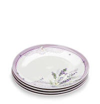 Набор фарфоровых тарелок Lavender, 4 штуки (19 см.)
