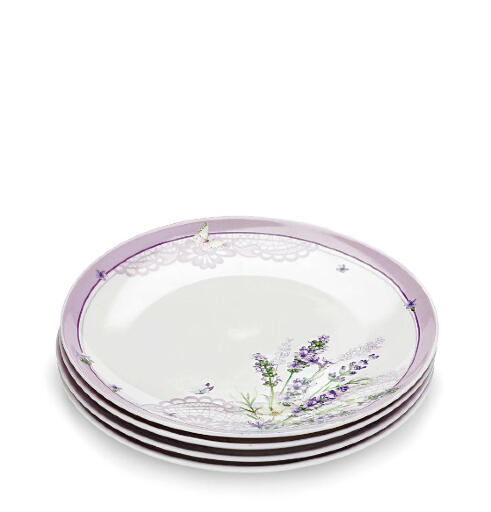 Набор фарфоровых тарелок Lavender, 4 штуки (19 см.)
